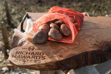 Load image into Gallery viewer, Cherrystone clams on oyster serving board. Mersea Island.