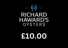 Load image into Gallery viewer, Oysters gift card. Richard Haward's Oysters.
