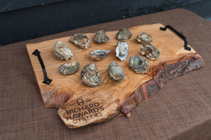 12 small shucked rock oysters. Mersea oysters. 