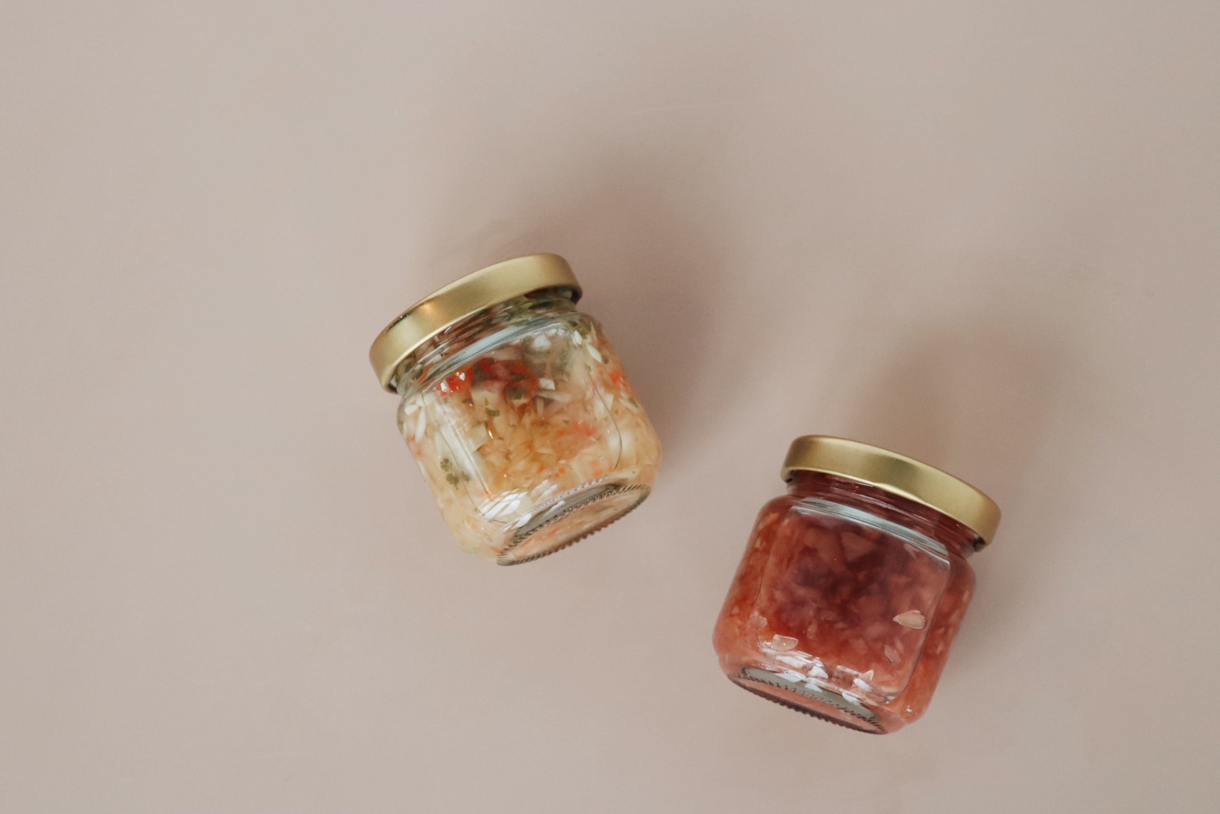 Oyster dressings. Shallot mignonette. White wine shallot vinegar with chilli and coriander. 