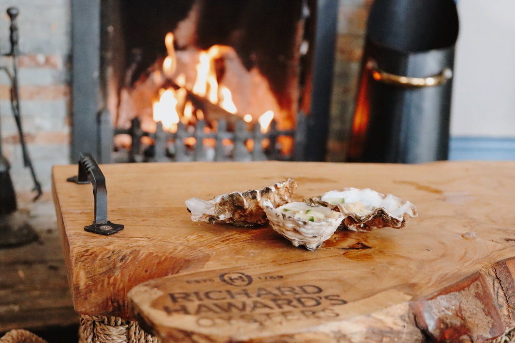 Small rock oysters. Happy hour hours at Borough Market. 