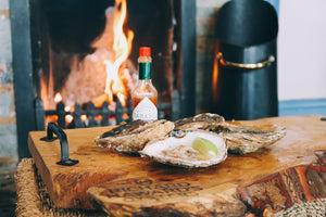 Mersea native oysters. Large native oysters. 