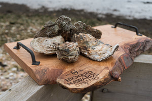 6 large rock oysters.
