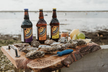 Load image into Gallery viewer, Mersea oysters and beer. 