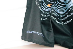 Black mothershucker towel. Oyster gift ideas 