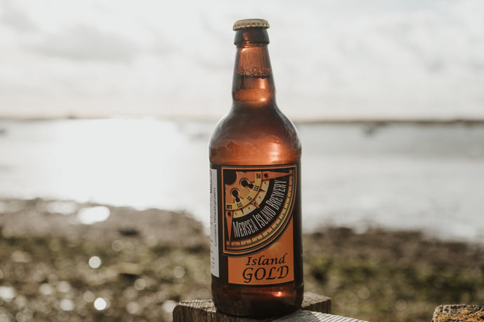 Mersea beer. Island gold. 