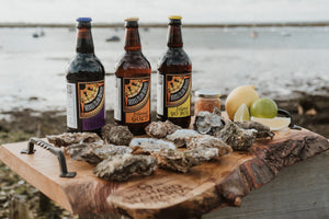 Oysters and ale. Beer gifts. Beer gift ideas. 