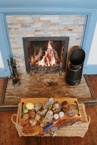 Mersea native oyster box. Rock oysters. Mersea Island 