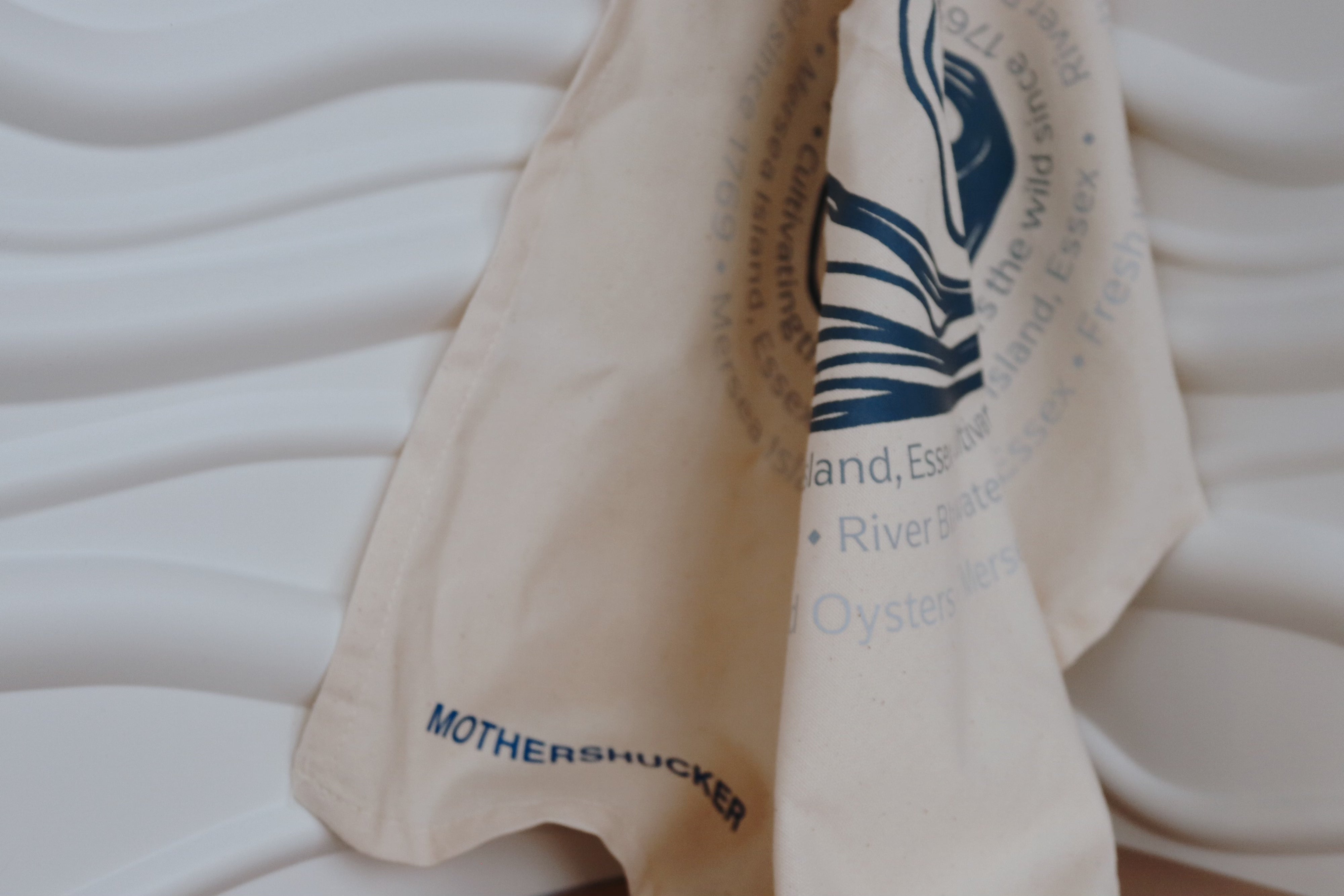 Mothershucker tea towel in natural 