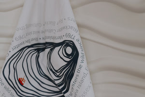 Oyster towel in white 
