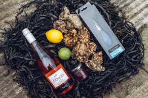 Mersea oysters. Rose gift set